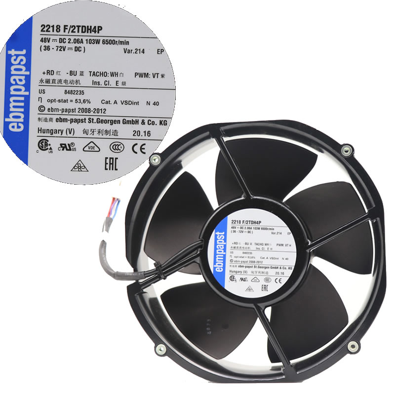 2218F/2TDH4P ebmpapst 48V 103W Axial fan