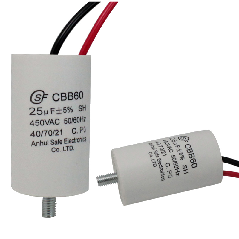 CBB60 1.5uf 2uf 4uf 6uf 25uf 450V/500V fan starting capacitor