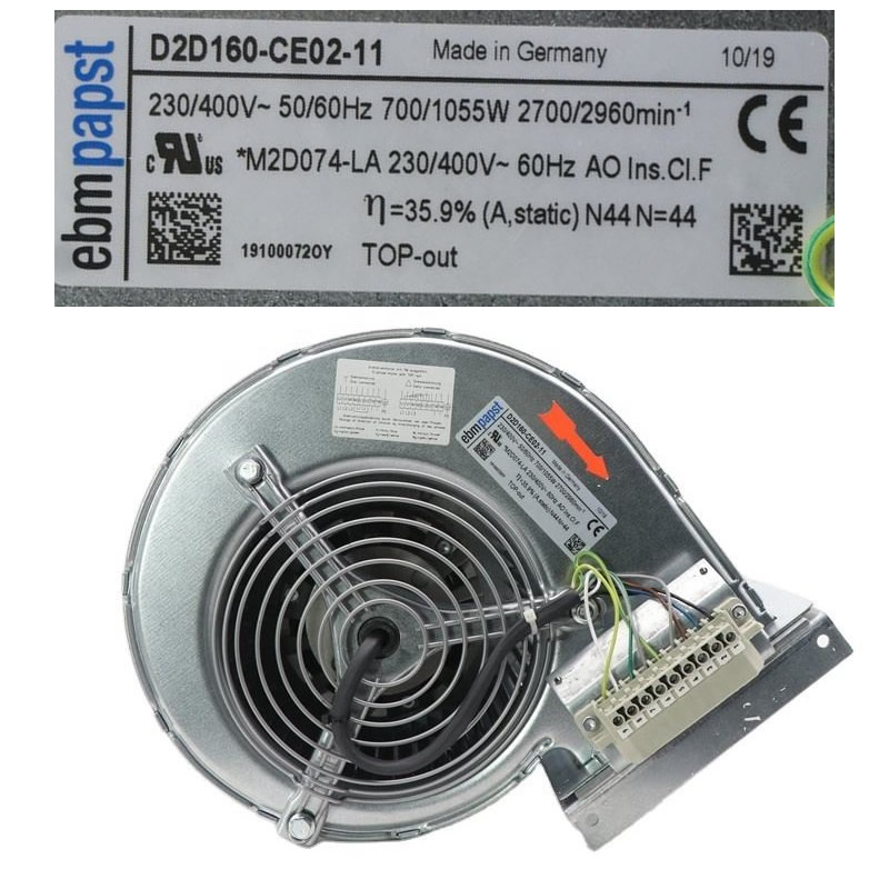 D2D160-CE02-11 ebmpapst AC230V centrifugal fan