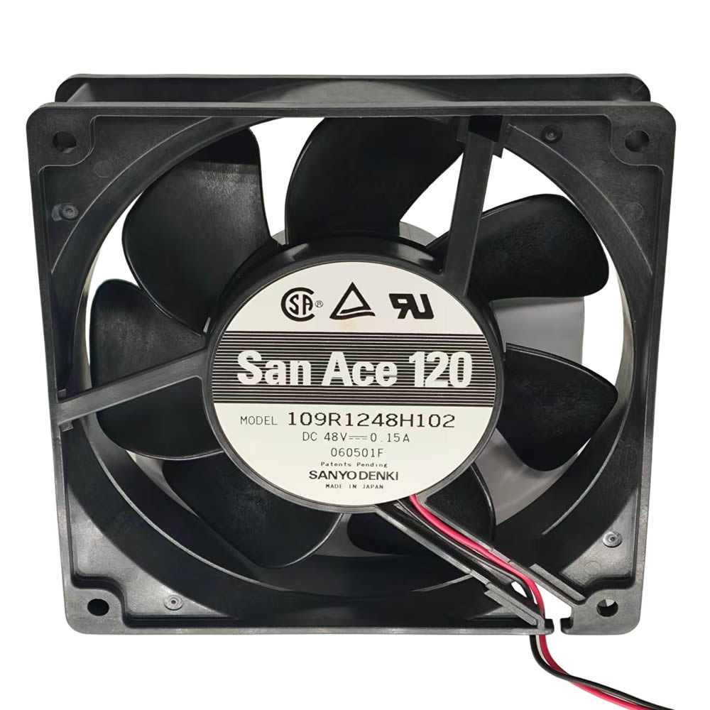 109R1248H102 Sanyo Denki DC48V 0.15A 12cm fan