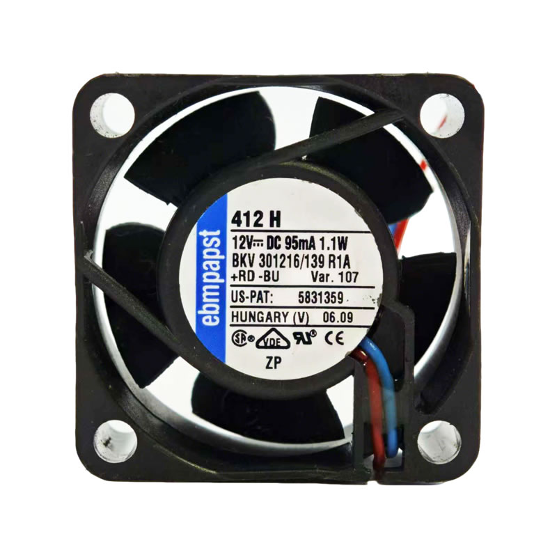 412H ebmpapst 12VDC 95mA Axial Fan