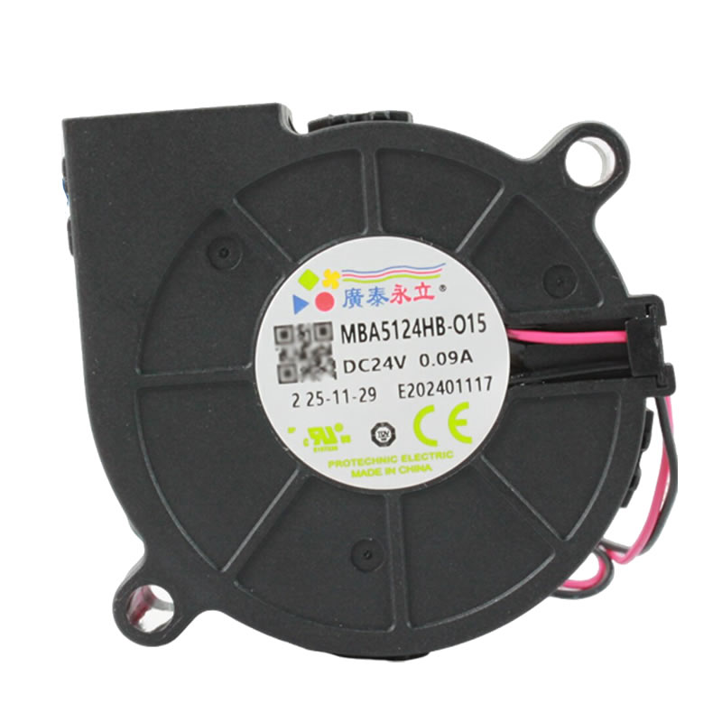 MBA5124HB-O15 Protechnic 24V 51x51x15mm DC Blower Fan